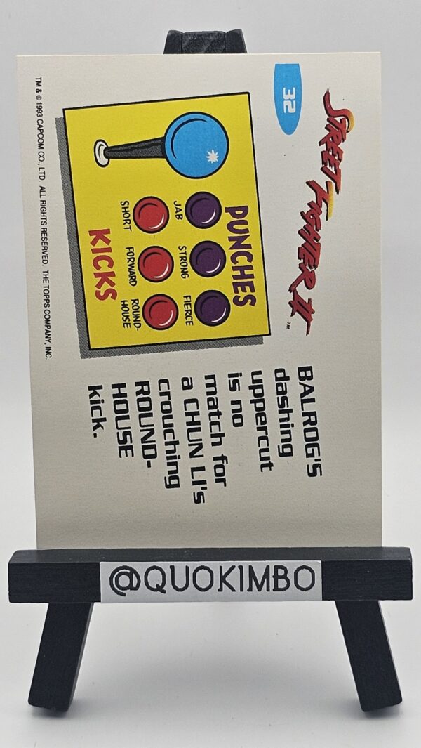 1993 Street Fighter II #32 – Balrog Dashing Uppercut