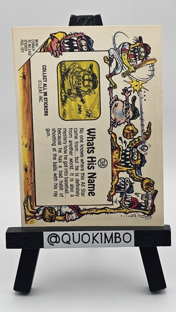 1988 Leaf Awesome All-Stars Stickers #38 – Whats His Name